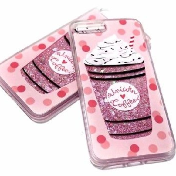 5 ⭐️ Rated! 😍 Unicorn Coffee Glitter iPhone Case - Picture 3 of 5